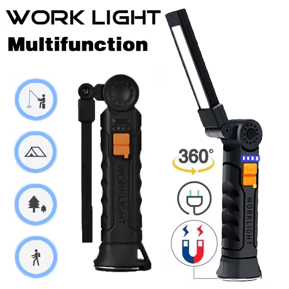 Outdoor Lighting Usa - مصباح يدوي COB LED محمول USB
