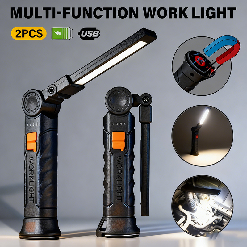 Outdoor Lighting Usa - المحمولة COB مصباح ليد جيب USB