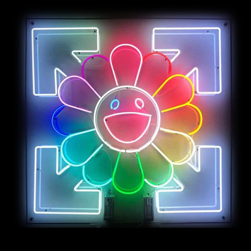 Outdoor Lighting For Store - إضاءة نيون على شكل وجه الشمس