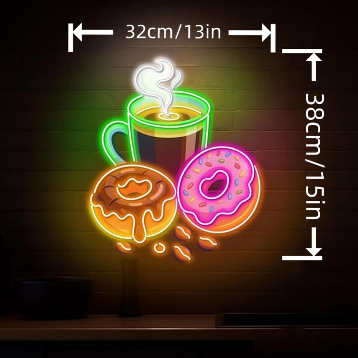لافتة نيون LED على شكل دونات ت - مراجعة Outdoor Lighting For Store وسعره