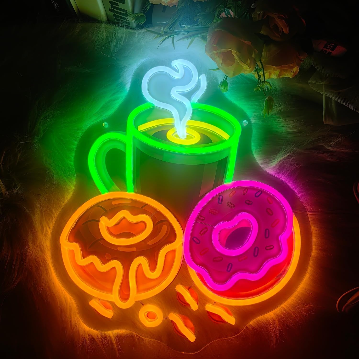 لافتة نيون LED على شكل دونات ت - مراجعة Outdoor Lighting For Store وسعره