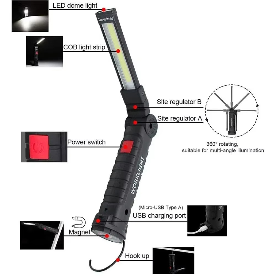 مصباح يدوي LED محمول مع خطاف م - مراجعة Outdoor Lighting Usa وسعره