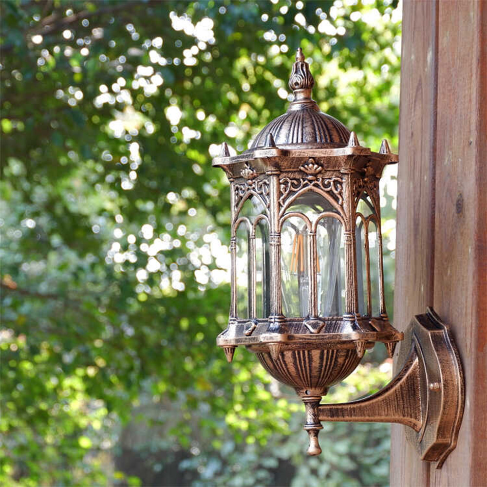 مصباح جداري خارجي بتصميم تاج 8 - مراجعة Outdoor Lighting Bronze وسعره