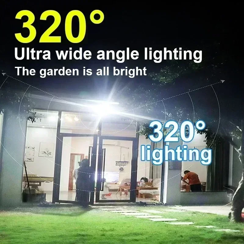 12000LM مصباح الجدار الشمسي ال - مراجعة Outdoor Lighting Sensor وسعره