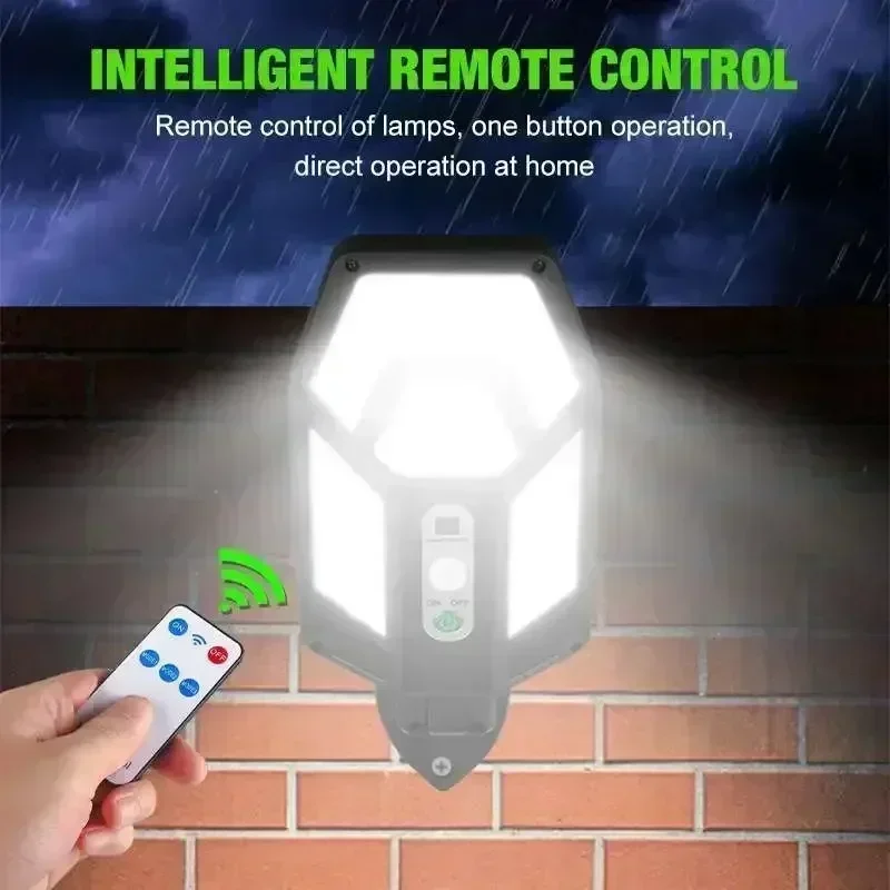 12000LM مصباح الجدار الشمسي ال - مراجعة Outdoor Lighting Sensor وسعره