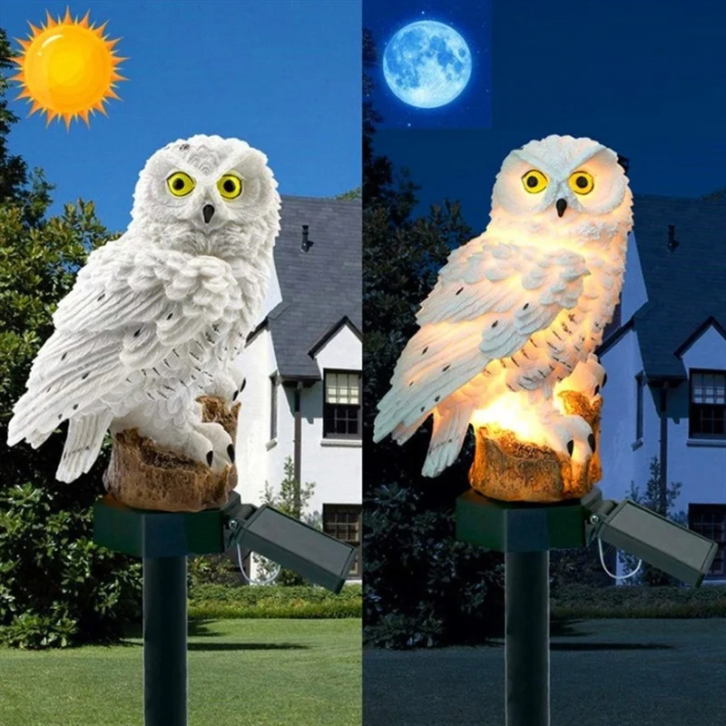 تمثال بومة يعمل بالطاقة الشمسي - مراجعة Outdoor Lighting Design وسعره