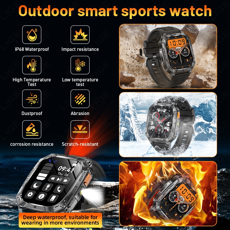ساعة ذكية جديدة للرجال للاستخد - مراجعة Outdoor Lighting Ip Rating وسعره