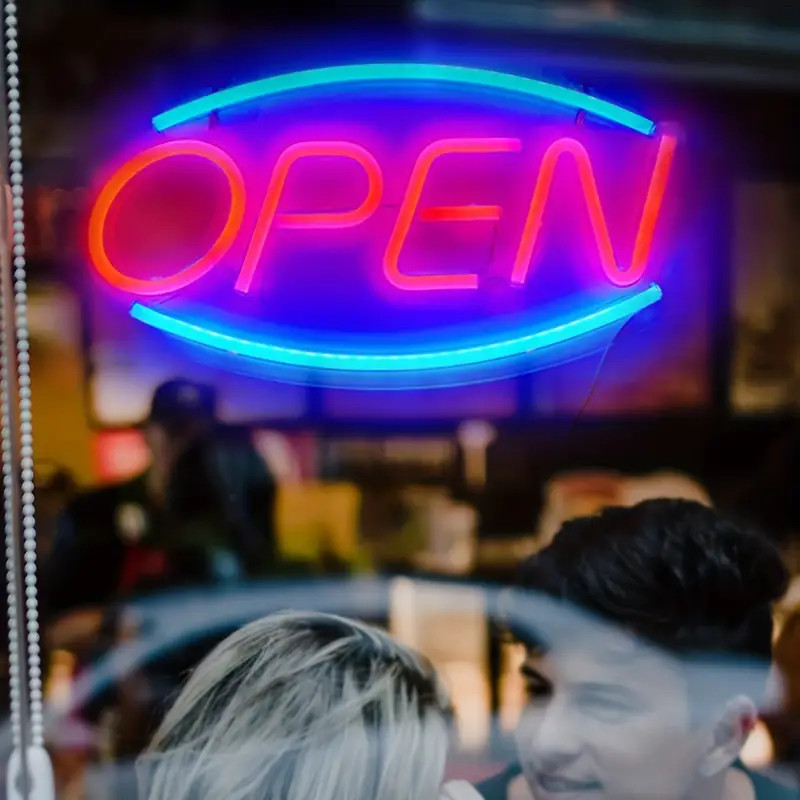 لافتة نيون LED مضاءة، لافتة ني - مراجعة Outdoor Lighting For Store وسعره