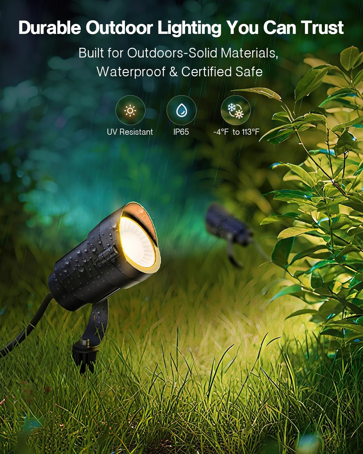 طقم إضاءة للمناظر الطبيعية بقو - مراجعة Outdoor Lighting Kit With Transformer وسعره