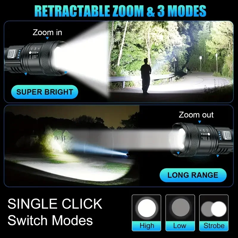 التكتيكية مصباح ليد جيب 2000LM - مراجعة Outdoor Lighting Usa وسعره